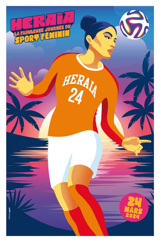 Affiche Heraia 2024 30X40 CM FINE ART "FOOTBALL"
